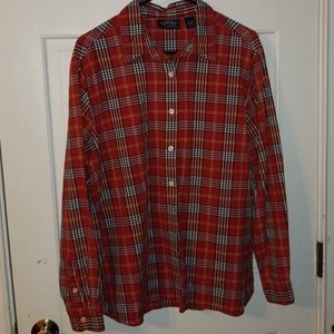 Sonoma Red Plaid Button Down